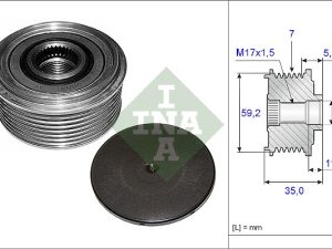 Fulie alternator INA 535 0087 10 – FORD | AutoRival