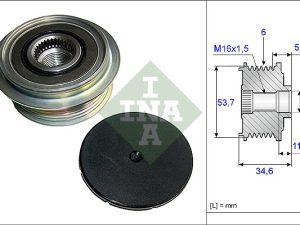 Fulie alternator INA 535 0125 10 – FORD | AutoRival
