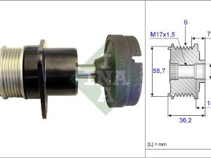 Fulie alternator INA 535 0157 10 – FORD | AutoRival