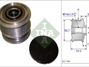 Fulie alternator INA 535 0200 10 – FORD | AutoRival