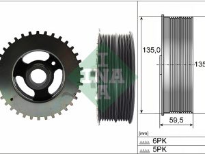 Fulie curea arbore cotit INA 544 0152 10 – FORD | AutoRival