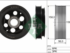 Fulie curea arbore cotit INA 544 0180 10 – FORD | AutoRival