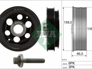 Set fulie arbore cotit INA 544 0180 20 – FORD | AutoRival