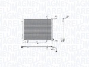 Condensator climatizare MAGNETI MARELLI 350203105000 – FORD | AutoRival
