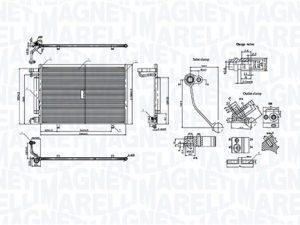 Condensator climatizare MAGNETI MARELLI 350203106400 – FORD | AutoRival