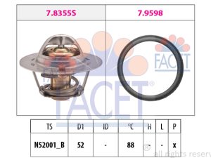 Termostat lichid racire FACET 7.8487 – FORD | AutoRival