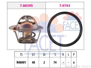 Termostat lichid racire FACET 7.8840 – FORD | AutoRival