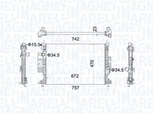 Radiator racire motor MAGNETI MARELLI 350213155300 – FORD | AutoRival