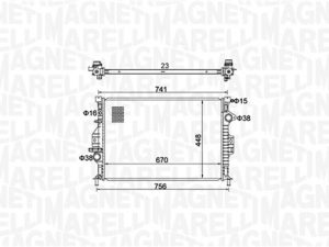 Radiator racire motor MAGNETI MARELLI 350213157700 – FORD | AutoRival