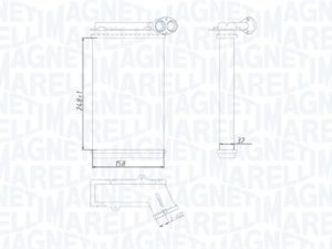 Schimbator de caldura incalzire habitaclu MAGNETI MARELLI 350218422000 – FORD | AutoRival