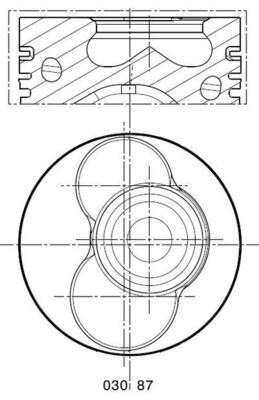 Piston MAHLE ORIGINAL 030 87 00 – FORD | AutoRival