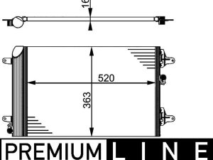 Condensator climatizare MAHLE ORIGINAL AC 358 000P – FORD | AutoRival