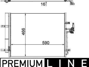 Condensator climatizare MAHLE ORIGINAL AC 500 000P – FORD | AutoRival