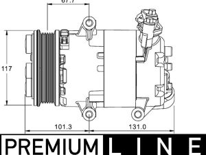 Compresor climatizare MAHLE ORIGINAL ACP 1330 000P – FORD | AutoRival