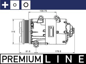 Compresor climatizare MAHLE ORIGINAL ACP 1331 000P – FORD | AutoRival