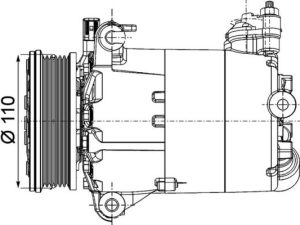 Compresor climatizare MAHLE ORIGINAL ACP 1357 000P – FORD | AutoRival