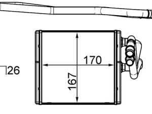Schimbator de caldura incalzire habitaclu MAHLE ORIGINAL AH 197 000S – FORD | AutoRival