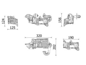 Radiator recirculare gaze de esapament MAHLE ORIGINAL CE 43 000P – FORD | AutoRival