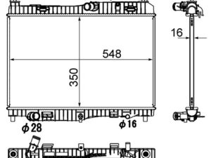 Radiator racire motor MAHLE ORIGINAL CR 1896 000S – FORD | AutoRival