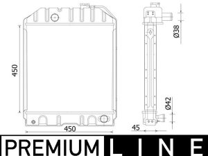 Radiator racire motor MAHLE ORIGINAL CR 2298 000P – FORD | AutoRival