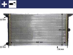 Radiator racire motor MAHLE ORIGINAL CR 607 000S – FORD | AutoRival