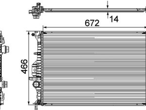 Radiator racire motor MAHLE ORIGINAL CR 906 000P – FORD | AutoRival