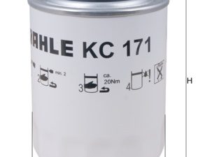 Filtru combustibil MAHLE ORIGINAL KC 171 – FORD | AutoRival