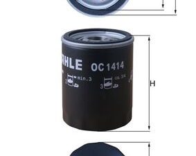 Filtru ulei MAHLE ORIGINAL OC 1414 – FORD | AutoRival