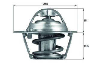 Termostat lichid racire MAHLE ORIGINAL TX 121 74D – FORD | AutoRival