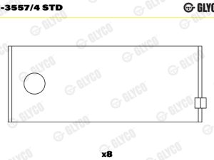 Cuzineti biela GLYCO 01-3557/4 STD – FORD | AutoRival