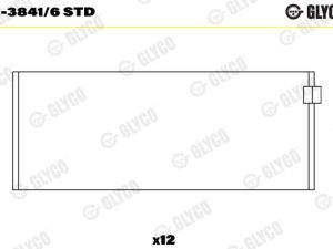 Cuzineti biela GLYCO 01-3841/6 STD – FORD | AutoRival