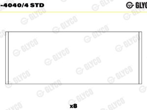 Cuzineti biela GLYCO 01-4040/4 STD – FORD | AutoRival