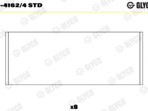 Cuzineti biela GLYCO 01-4162/4 STD – FORD | AutoRival