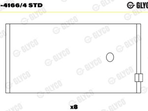 Cuzineti biela GLYCO 01-4166/4 STD – FORD | AutoRival