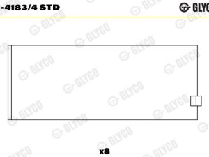 Cuzineti biela GLYCO 01-4183/4 STD – FORD | AutoRival