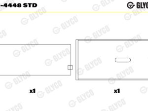 Cuzineti biela GLYCO 01-4448 STD – FORD | AutoRival