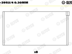 Cuzineti biela GLYCO 71-3952/4 0.30mm – FORD | AutoRival