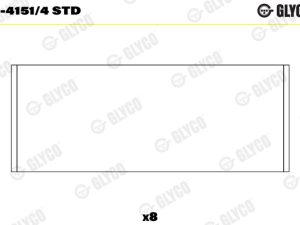 Cuzineti biela GLYCO 71-4151/4 STD – FORD | AutoRival
