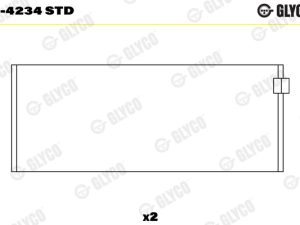 Cuzineti biela GLYCO 71-4234 STD – FORD | AutoRival
