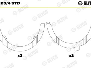 Saiba distantier arbore cotit GLYCO A123/4 STD – FORD | AutoRival