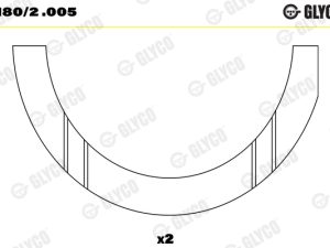 Saiba distantier arbore cotit GLYCO A180/2 .005 – FORD | AutoRival