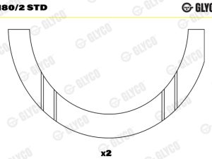 Saiba distantier arbore cotit GLYCO A180/2 STD – FORD | AutoRival