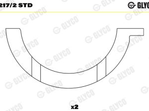 Saiba distantier arbore cotit GLYCO A217/2 STD – FORD | AutoRival