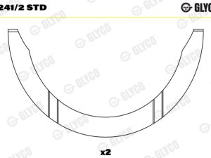 Saiba distantier arbore cotit GLYCO A241/2 STD – FORD | AutoRival