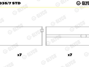 Cuzineti arbore cotit GLYCO H035/7 STD – FORD | AutoRival