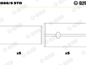Cuzineti arbore cotit GLYCO H1066/5 STD – FORD | AutoRival