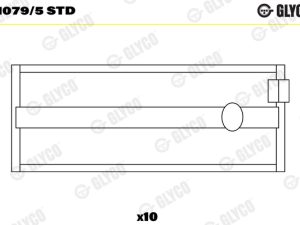 Cuzineti arbore cotit GLYCO H1079/5 STD – FORD | AutoRival