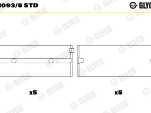 Cuzineti arbore cotit GLYCO H1093/5 STD – FORD | AutoRival