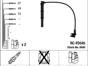 Set cablaj aprindere NGK 0640 – FORD | AutoRival
