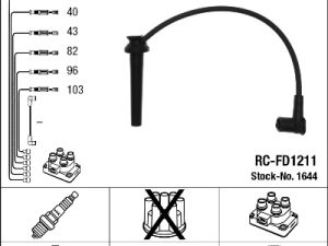 Set cablaj aprindere NGK 1644 – FORD | AutoRival
